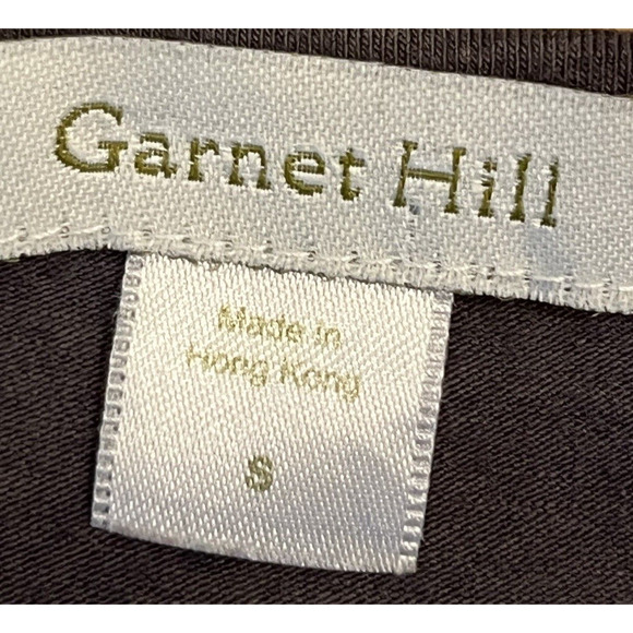 Garnet Hill Women’s Small Gray Long Sleeve Cross Over V-Neck Knee Length Dress - Picture 2 of 7